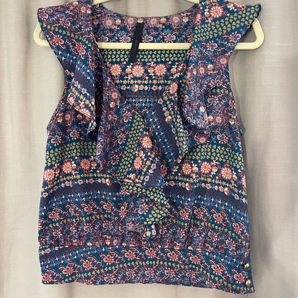 Anthropologie Floral Top